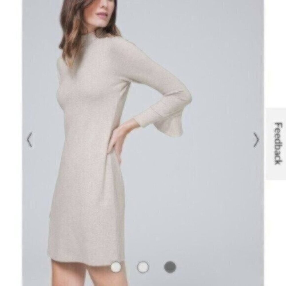 NWOT White House Black Market Cozy Shift Dress - Picture 3 of 4